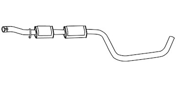 Střední tlumič výfuku WALKER 19715