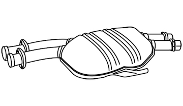 Střední tlumič výfuku WALKER 19730