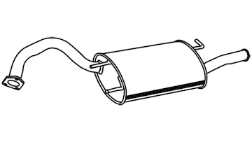 Zadní tlumič výfuku WALKER 19801