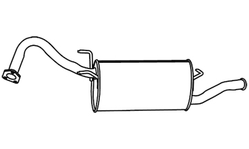 Zadní tlumič výfuku WALKER 19804