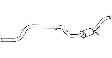 Zadní tlumič výfuku WALKER 19832