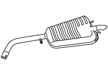 Zadní tlumič výfuku WALKER 19847