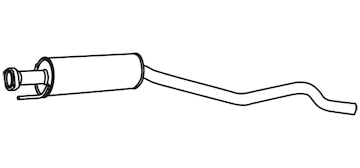 Střední tlumič výfuku WALKER 19953