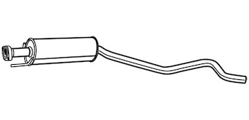 Střední tlumič výfuku WALKER 19955