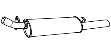 Zadní tlumič výfuku WALKER 19964