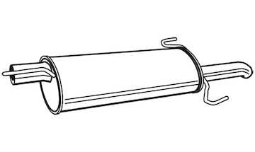 Zadní tlumič výfuku WALKER 19965