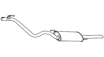 Zadní tlumič výfuku WALKER 19980