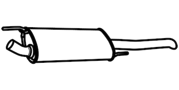 Zadní tlumič výfuku WALKER 19981