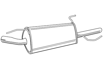 Zadní tlumič výfuku WALKER 19989