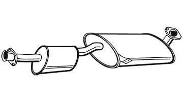 Střední tlumič výfuku WALKER 19993