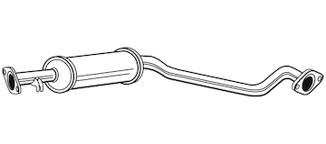 Střední tlumič výfuku WALKER 21000