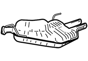 Zadní tlumič výfuku WALKER 21004