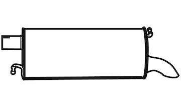 Zadní tlumič výfuku WALKER 21012