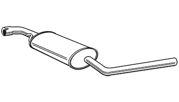 Střední tlumič výfuku WALKER 21036
