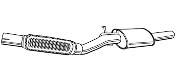 Střední tlumič výfuku WALKER 21040