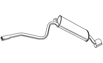 Zadní tlumič výfuku WALKER 21041