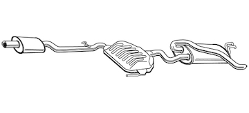 Zadní tlumič výfuku WALKER 21047