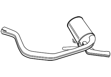 Střední tlumič výfuku WALKER 21071