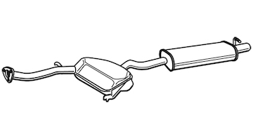 Zadní tlumič výfuku WALKER 21078