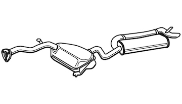 Zadní tlumič výfuku WALKER 21085