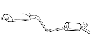 Zadní tlumič výfuku WALKER 21087