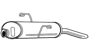 Zadní tlumič výfuku WALKER 21089