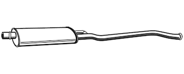 Střední tlumič výfuku WALKER 21095