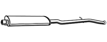 Střední tlumič výfuku WALKER 21098