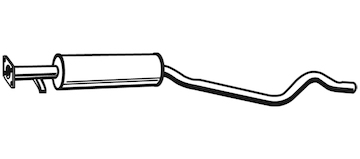Střední tlumič výfuku WALKER 21103