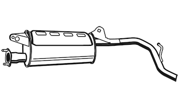 Zadní tlumič výfuku WALKER 21106