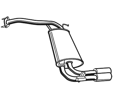 Zadní tlumič výfuku WALKER 21131