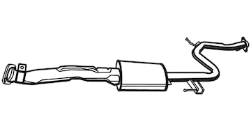 Střední tlumič výfuku WALKER 21134
