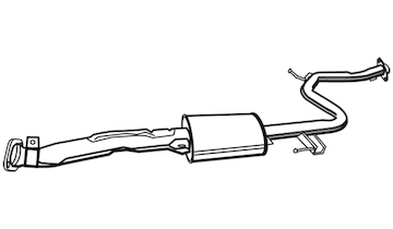 Střední tlumič výfuku WALKER 21137