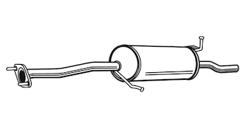 Zadní tlumič výfuku WALKER 21148