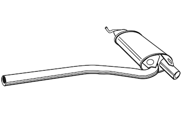 Střední tlumič výfuku WALKER 21190