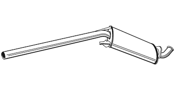 Střední tlumič výfuku WALKER 21204