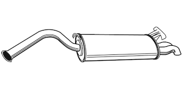 Zadní tlumič výfuku WALKER 21205