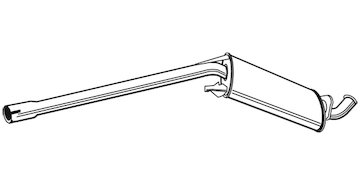 Střední tlumič výfuku WALKER 21208