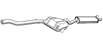 Zadní tlumič výfuku WALKER 21273