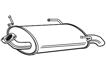 Zadní tlumič výfuku WALKER 21282