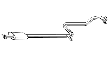 Střední tlumič výfuku WALKER 21283