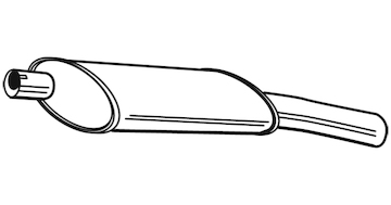 Zadní tlumič výfuku WALKER 21285