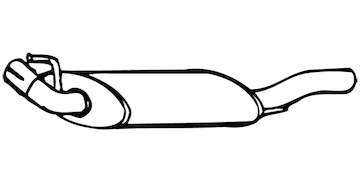 Zadní tlumič výfuku WALKER 21287