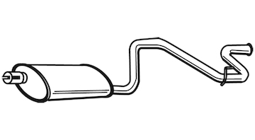 Zadní tlumič výfuku WALKER 21339