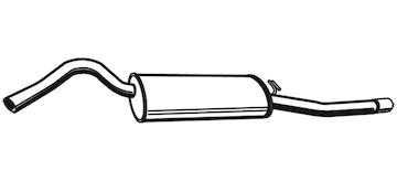 Zadní tlumič výfuku WALKER 21340