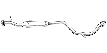 Střední tlumič výfuku WALKER 21365