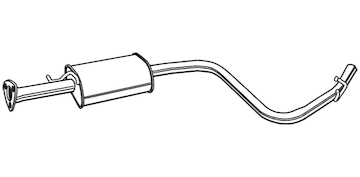 Střední tlumič výfuku WALKER 21372