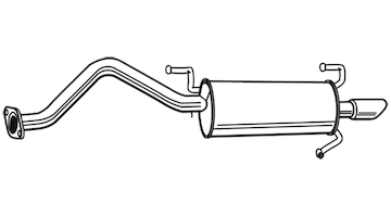 Zadní tlumič výfuku WALKER 21376