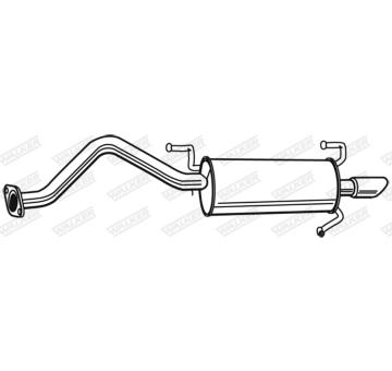 Zadni tlumic vyfuku WALKER 21376