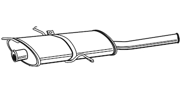 Zadní tlumič výfuku WALKER 21385